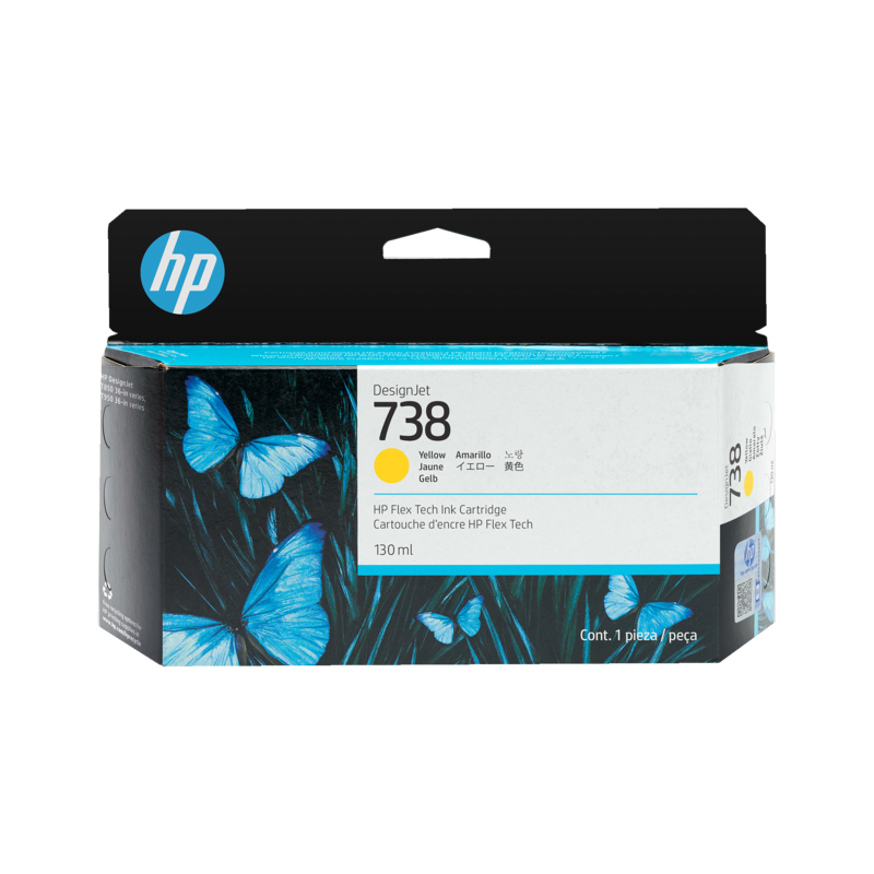HP 738 žlutá inkoustová kazeta 130ml