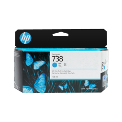 HP 738 azurová inkoustová kazeta 130ml
