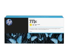 HP 773C Yellow DJ Ink Cart, 775 ml, C1Q40A