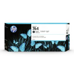 HP 764 Matte Black Ink Cart, 300 ml, C1Q16A