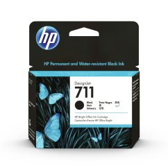 HP 711 Black DJ Ink Cart, 80 ml, CZ133A