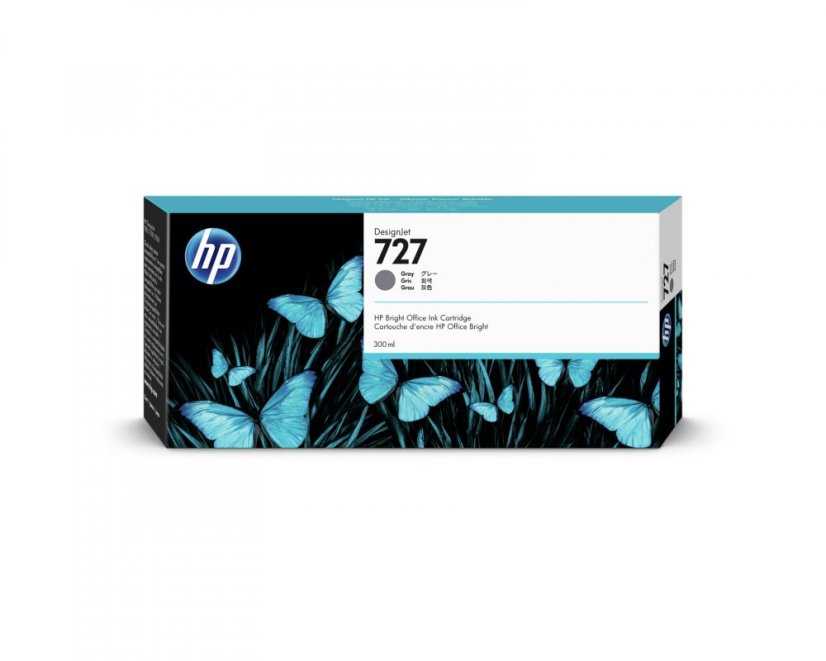 HP 727 300-ml Grey DesignJet Ink Cartridge