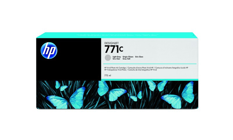 HP 771C Light Grey DJ Ink Cart, 775 ml, B6Y14A HP 771C Light Grey DJ Ink Cart, 775 ml, B6Y14A
