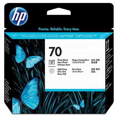 HP 70 Black photografic + Light Grey DJ Printhead, C9407A HP 70 Black photografic + Light Grey DJ Printhead, C9407A