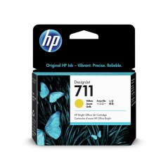 HP 711 Yellow DJ Ink Cart, 29 ml, CZ132A