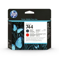 HP 744 Matte Black & Red Printhead